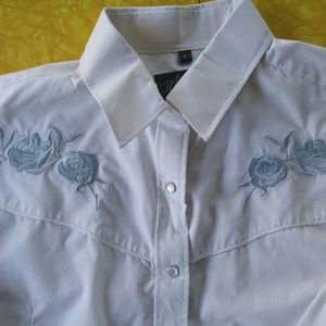 Vintage women's rockabilly western shirt